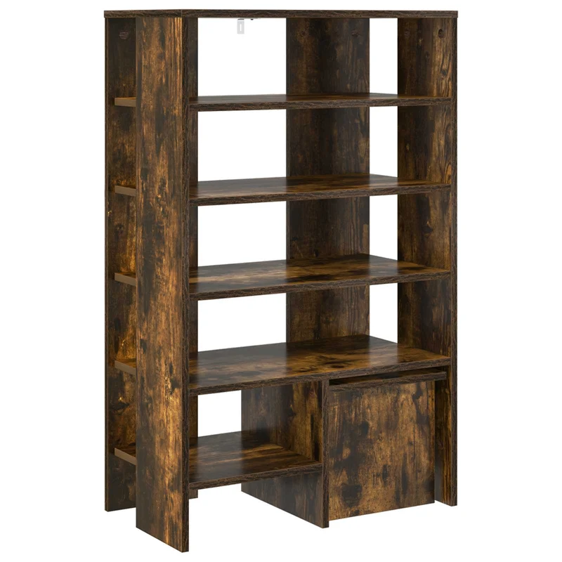 Schuhschrank mit Regal & Hocker, Holzwerkstoff
