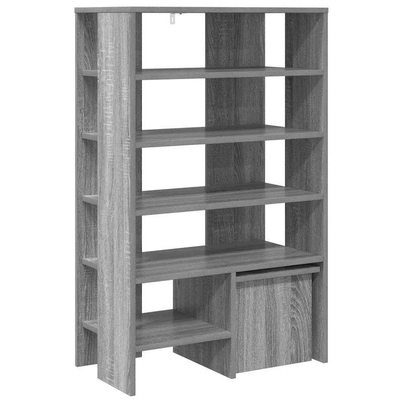 Schuhschrank mit Regal & Hocker, Holzwerkstoff