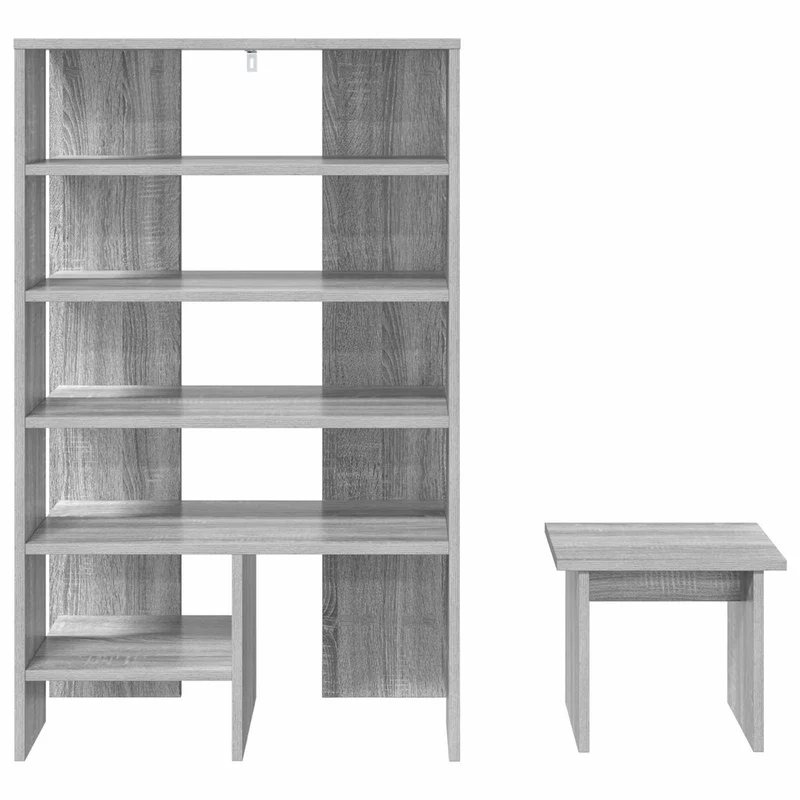 Schuhschrank mit Regal & Hocker, Holzwerkstoff