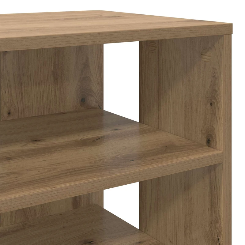 Schuhschrank mit Regal & Hocker, Holzwerkstoff