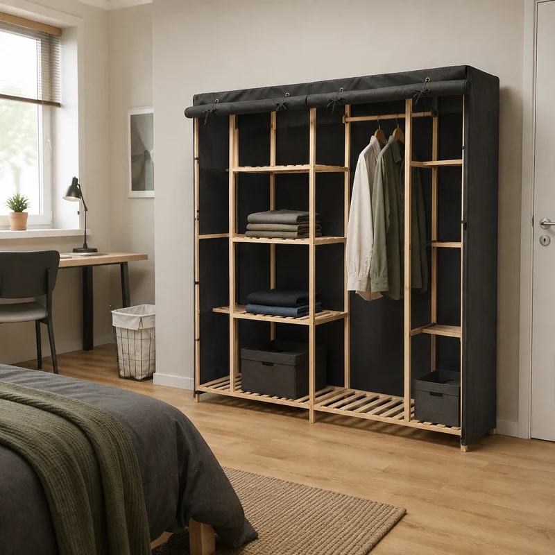 Kleiderschrank in Leichtbauweise, ideal auch für Camping