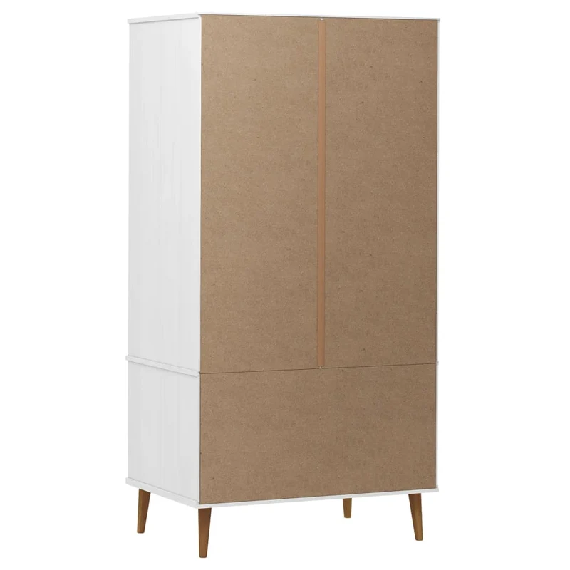 Massivholz Kleiderschrank MOLDE mit UV-Lackierung