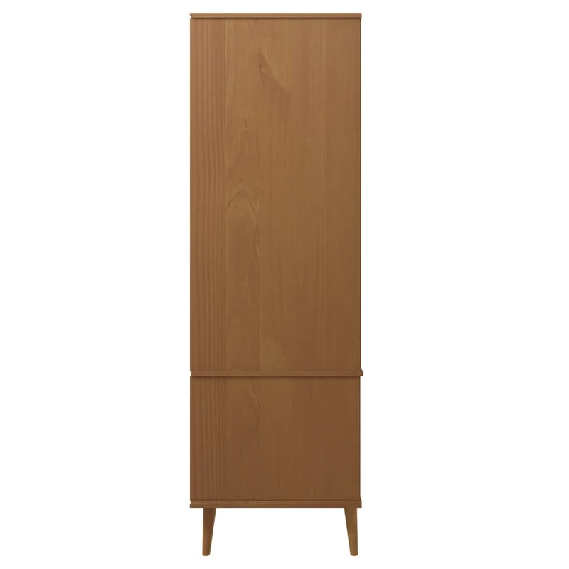 Massivholz Kleiderschrank MOLDE mit UV-Lackierung
