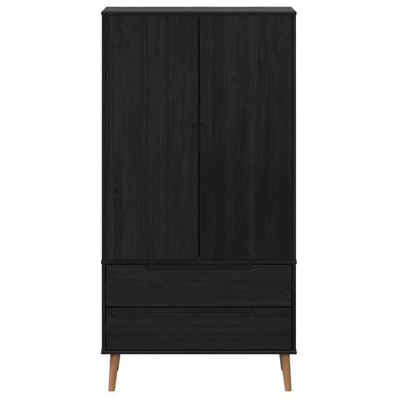 Massivholz Kleiderschrank MOLDE mit UV-Lackierung