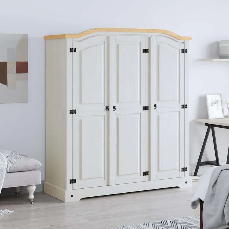 Hochwertiger Kleiderschrank aus Massivholz, Mexiko-Stil