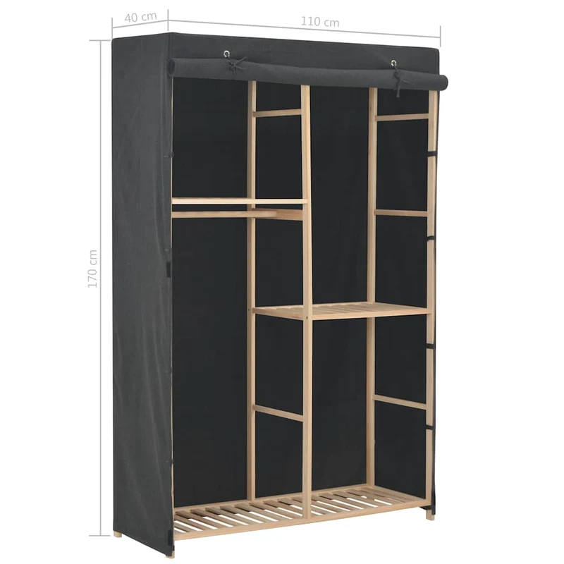 Leichter Kleiderschrank / Campingschrank mit 3 Ebenen