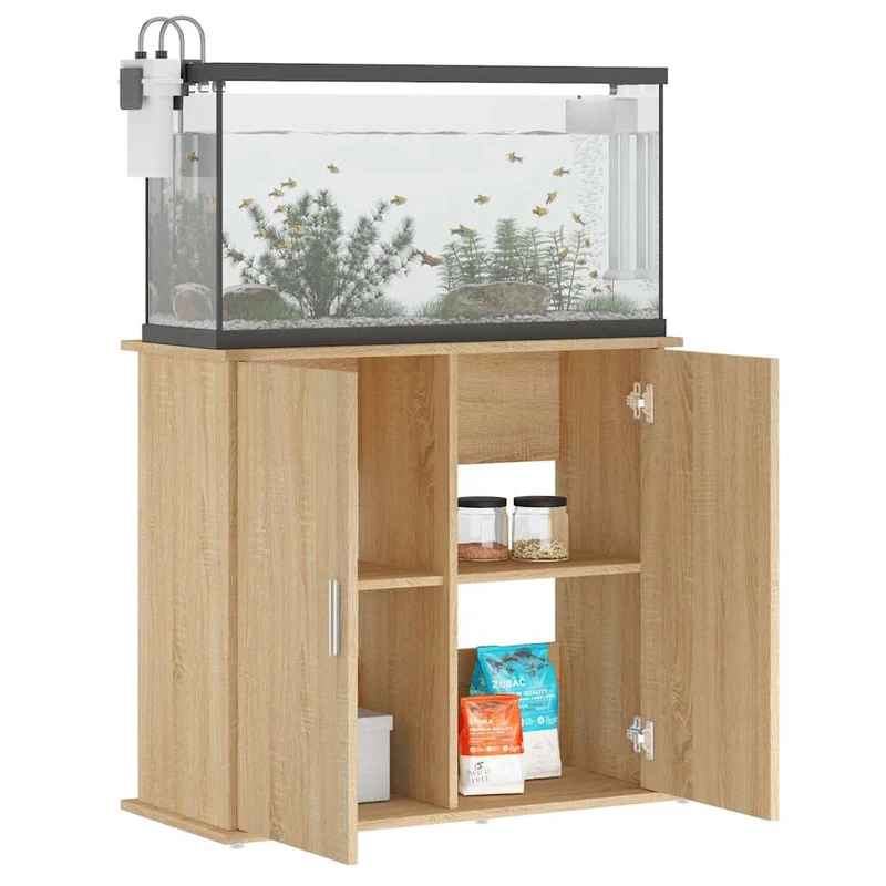 Aquariumschrank aus Holzwerkstoff, 81 x 36 x 73 cm