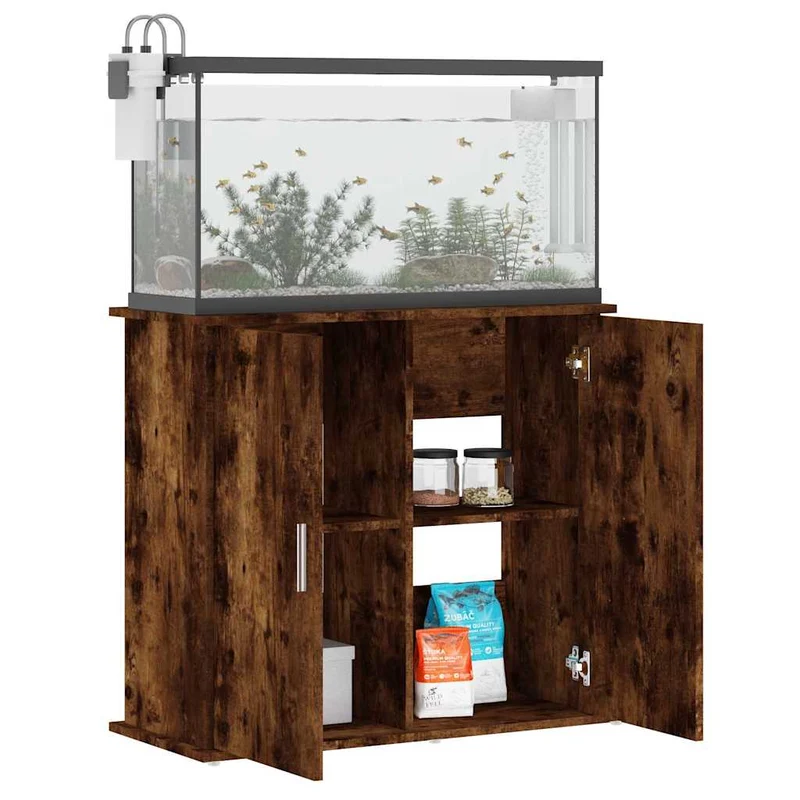 Aquariumschrank aus Holzwerkstoff, 81 x 36 x 73 cm