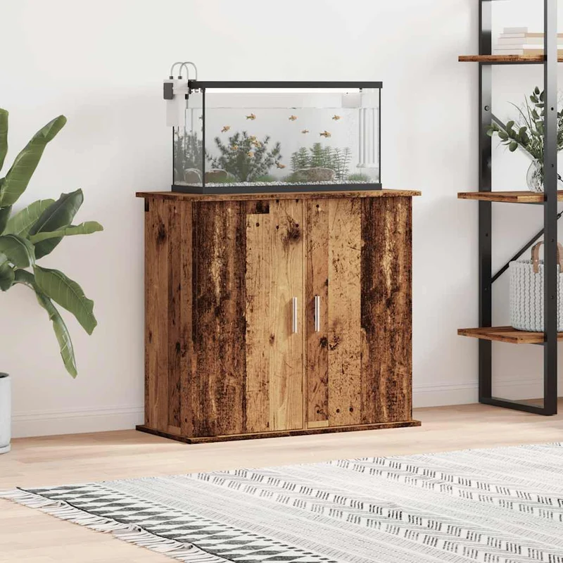 Aquariumschrank aus Holzwerkstoff, 81 x 36 x 73 cm