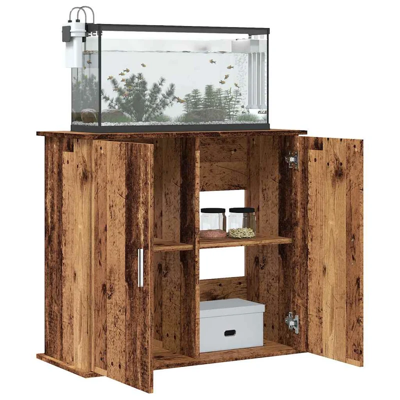 Aquariumschrank aus Holzwerkstoff, 81 x 36 x 73 cm