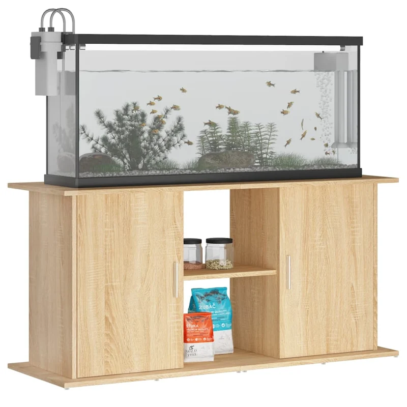 Aquariumständer aus Holzwerkstoff, 121 x 41 x 58 cm