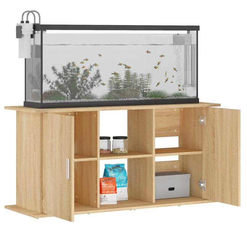 Aquariumständer aus Holzwerkstoff, 121 x 41 x 58 cm