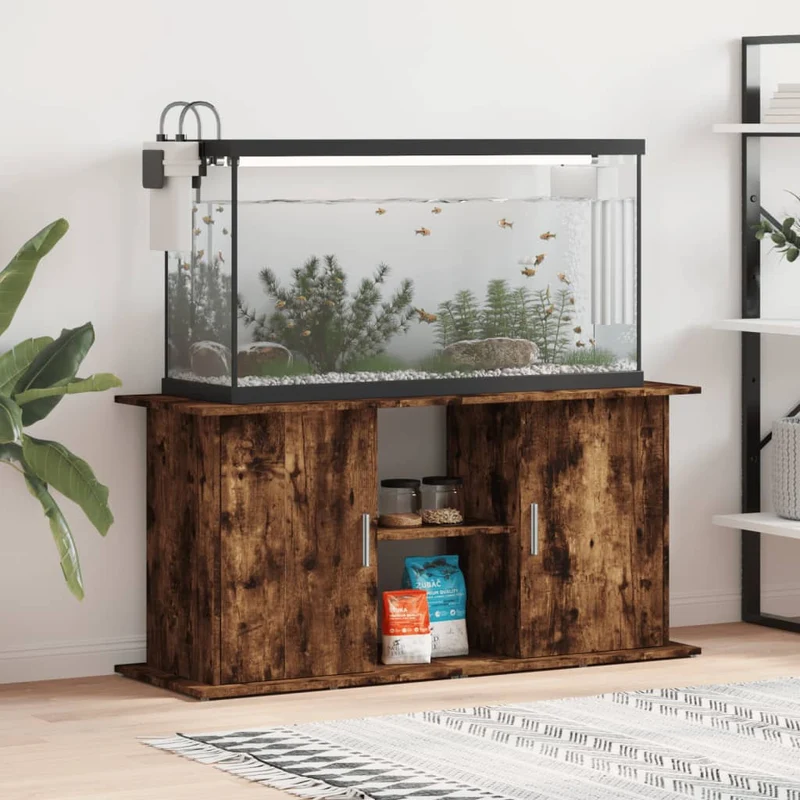 Aquariumständer aus Holzwerkstoff, 121 x 41 x 58 cm