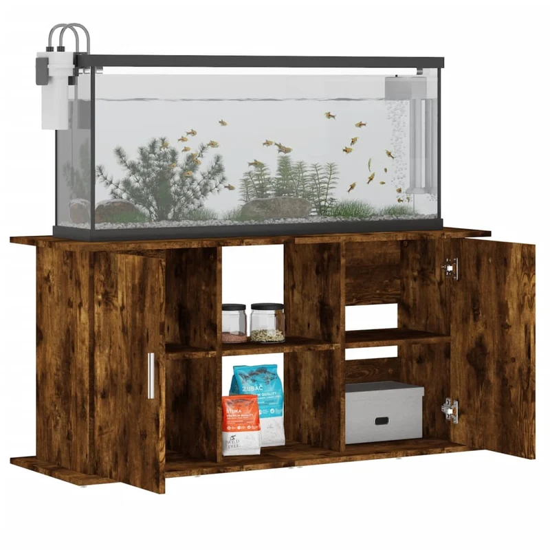 Aquariumständer aus Holzwerkstoff, 121 x 41 x 58 cm