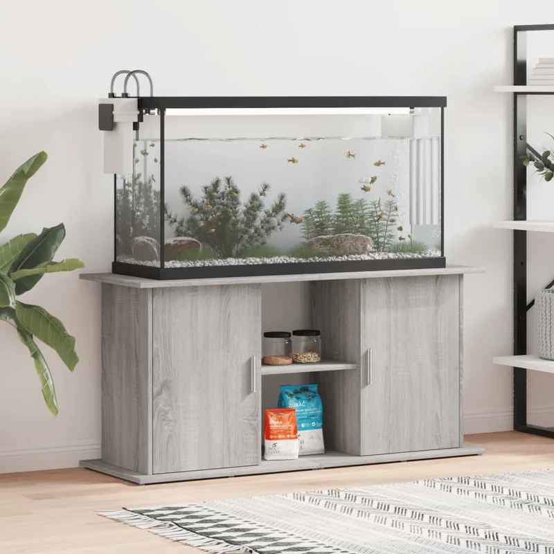 Aquariumständer aus Holzwerkstoff, 121 x 41 x 58 cm
