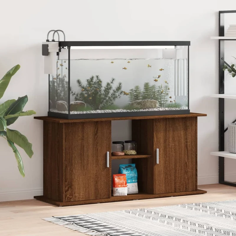 Aquariumständer aus Holzwerkstoff, 121 x 41 x 58 cm