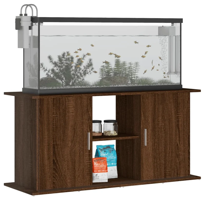 Aquariumständer aus Holzwerkstoff, 121 x 41 x 58 cm