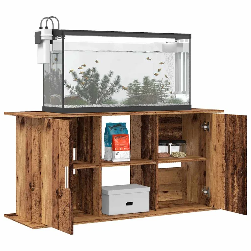 Aquariumständer aus Holzwerkstoff, 121 x 41 x 58 cm
