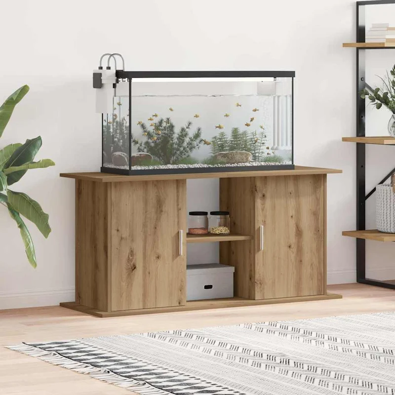 Aquariumständer aus Holzwerkstoff, 121 x 41 x 58 cm