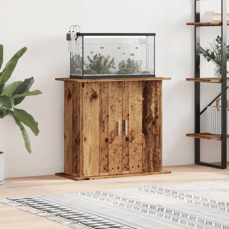 Aquariumständer aus Holzwerkstoff, 81 x 36 x 73 cm
