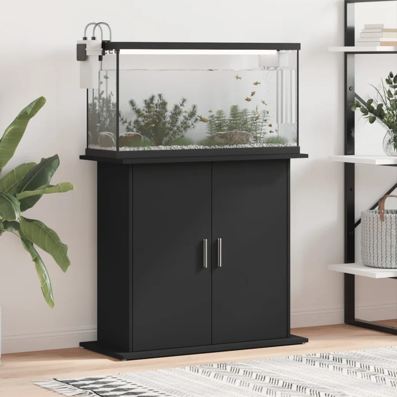 Aquariumständer aus Holzwerkstoff, 81 x 36 x 73 cm
