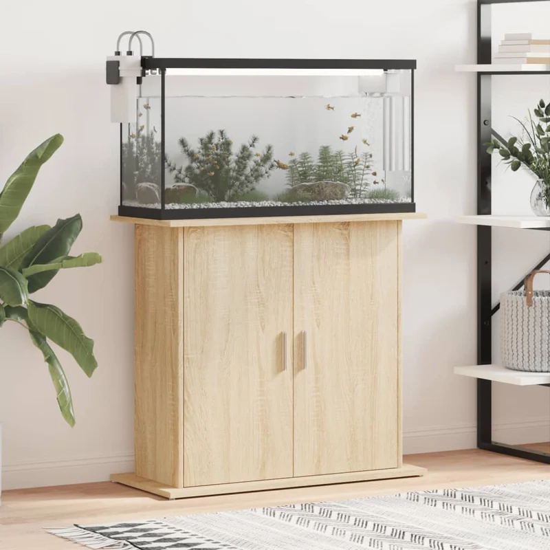 Aquariumständer aus Holzwerkstoff, 81 x 36 x 73 cm