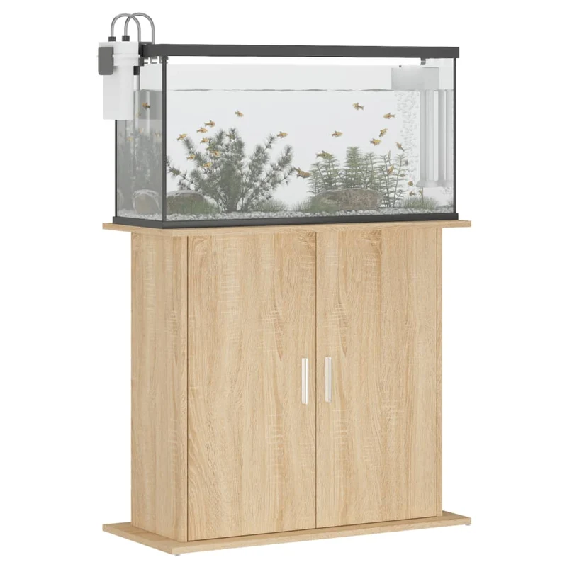 Aquariumständer aus Holzwerkstoff, 81 x 36 x 73 cm