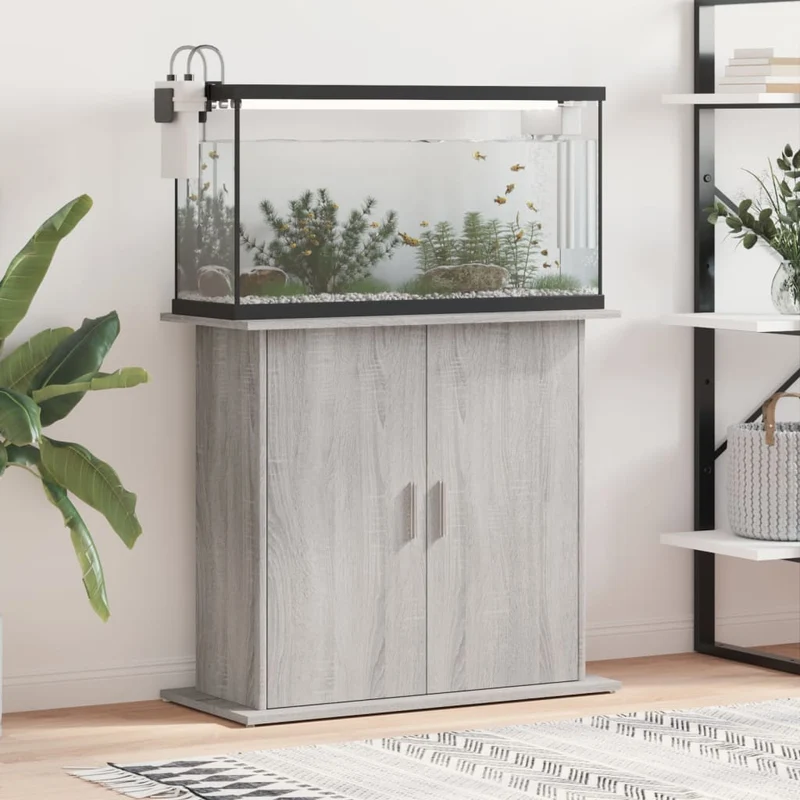 Aquariumständer aus Holzwerkstoff, 81 x 36 x 73 cm