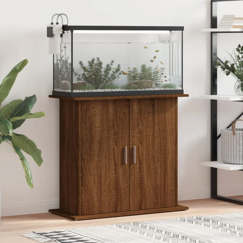 Aquariumständer aus Holzwerkstoff, 81 x 36 x 73 cm