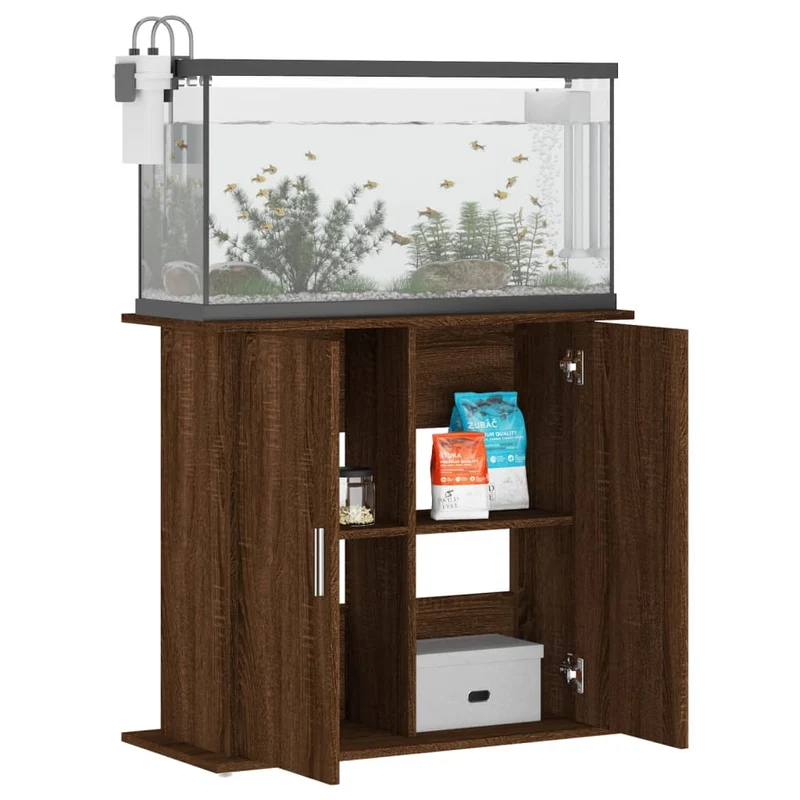 Aquariumständer aus Holzwerkstoff, 81 x 36 x 73 cm