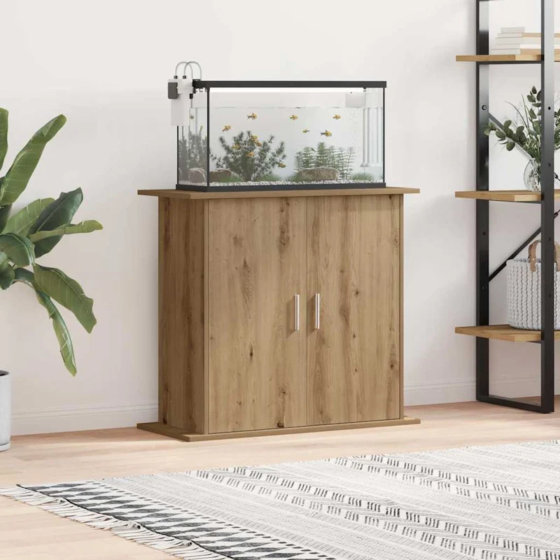 Aquariumständer aus Holzwerkstoff, 81 x 36 x 73 cm