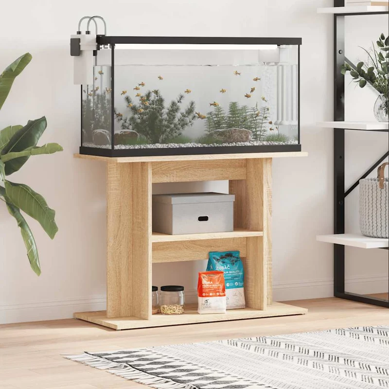 Aquariumständer aus Holzwerkstoff, 80 x 35 x 60 cm