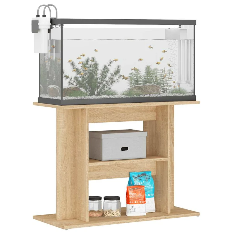 Aquariumständer aus Holzwerkstoff, 80 x 35 x 60 cm