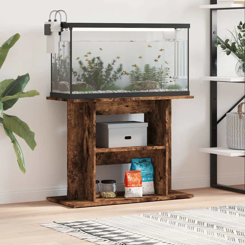 Aquariumständer aus Holzwerkstoff, 80 x 35 x 60 cm