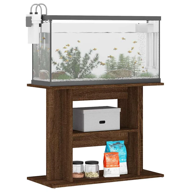 Aquariumständer aus Holzwerkstoff, 80 x 35 x 60 cm