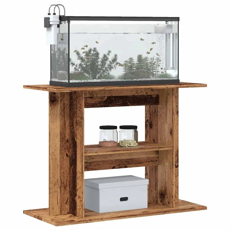 Aquariumständer aus Holzwerkstoff, 80 x 35 x 60 cm