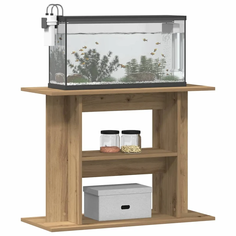 Aquariumständer aus Holzwerkstoff, 80 x 35 x 60 cm