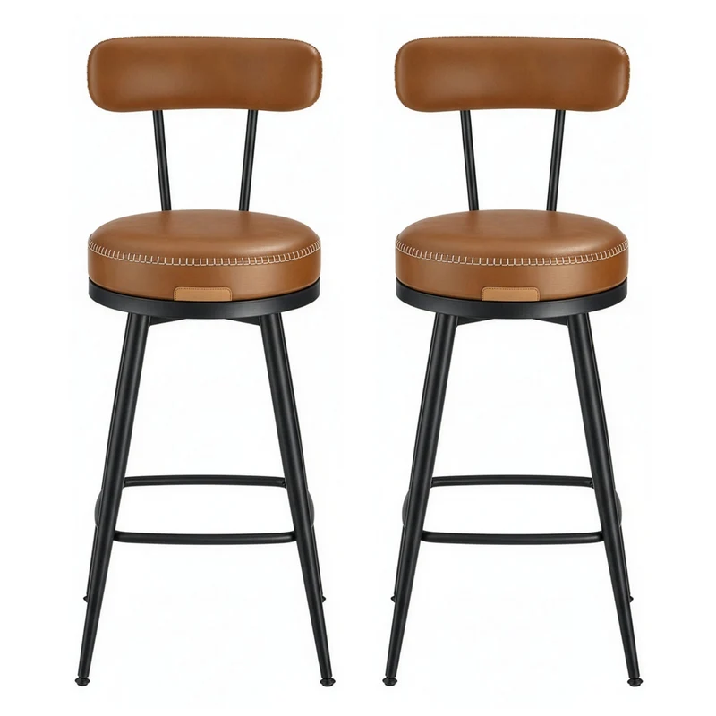 EKHO Kollektion - Barhocker 2er Set aus Kunstleder