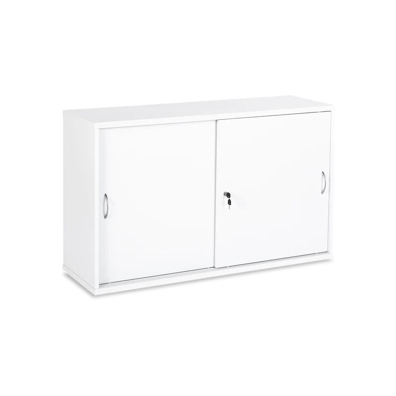 Schiebetürenschrank aus Holz – 2 OH – Weiß