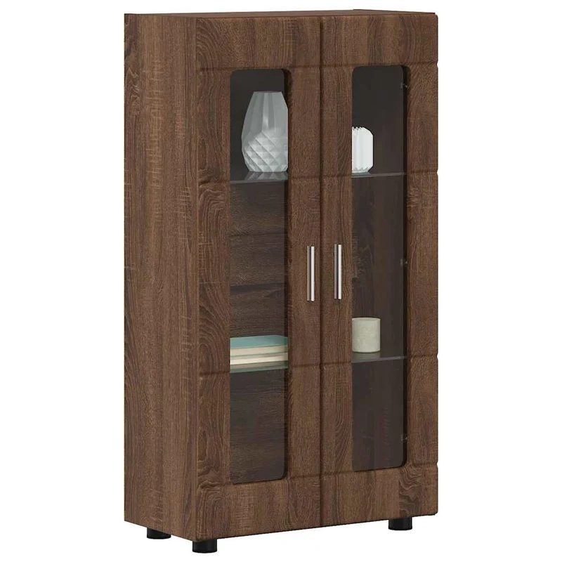 Vitrinenschrank mit Glastüren und 3 Fächern
