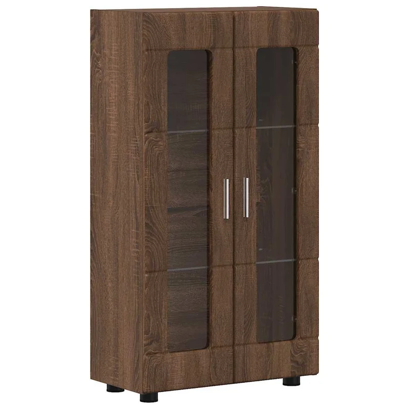 Vitrinenschrank mit Glastüren und 3 Fächern