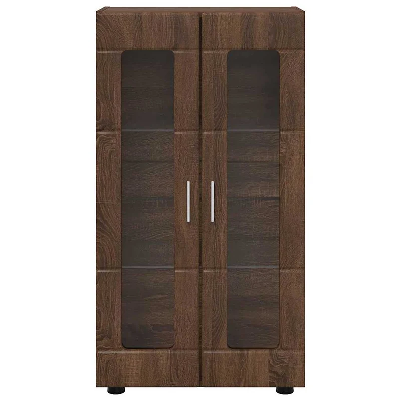 Vitrinenschrank mit Glastüren und 3 Fächern