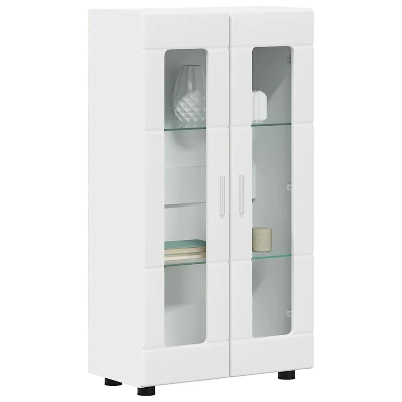 Vitrinenschrank mit Glastüren und 3 Fächern