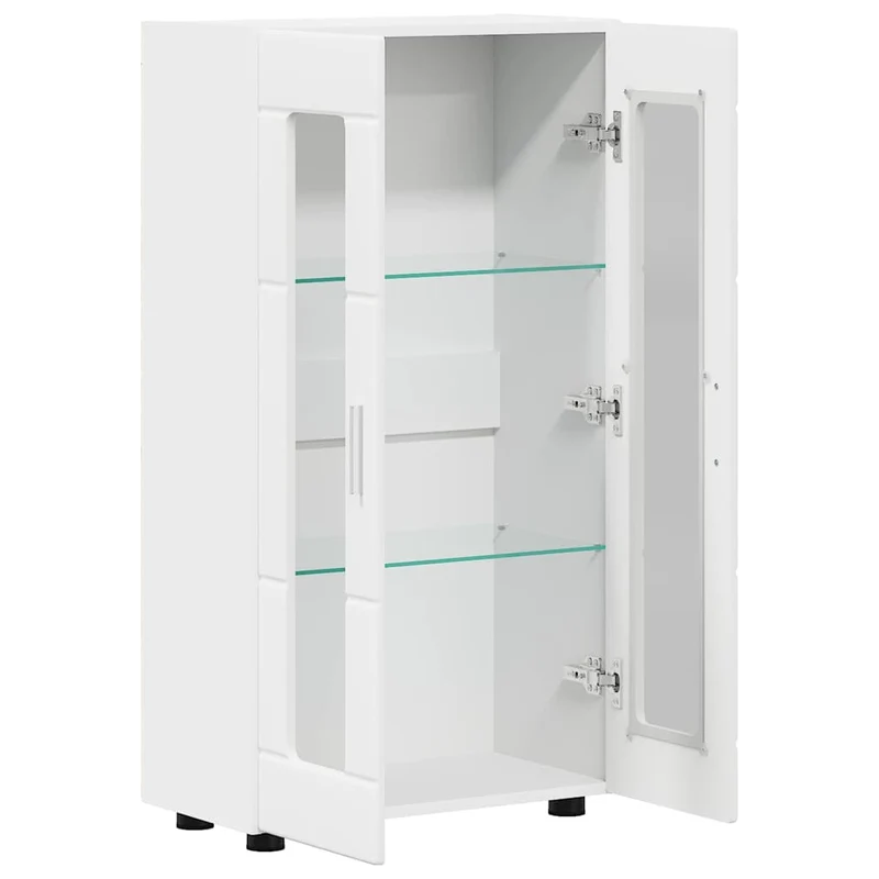 Vitrinenschrank mit Glastüren und 3 Fächern
