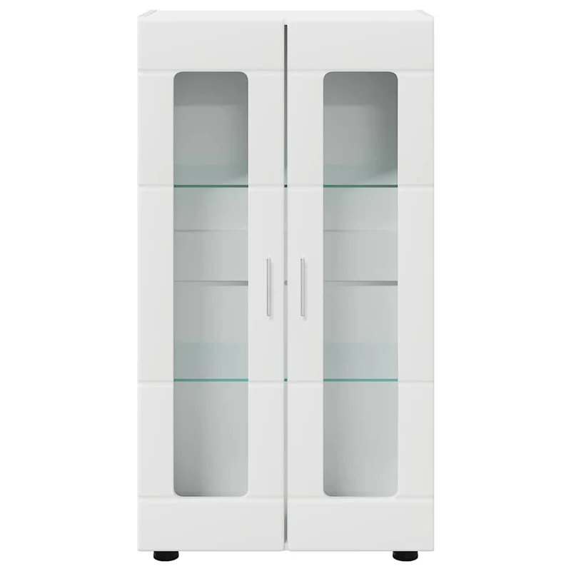 Vitrinenschrank mit Glastüren und 3 Fächern
