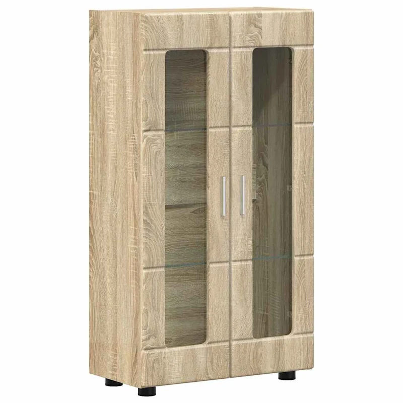 Vitrinenschrank mit Glastüren und 3 Fächern