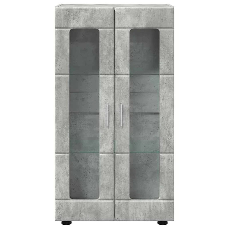Vitrinenschrank mit Glastüren und 3 Fächern