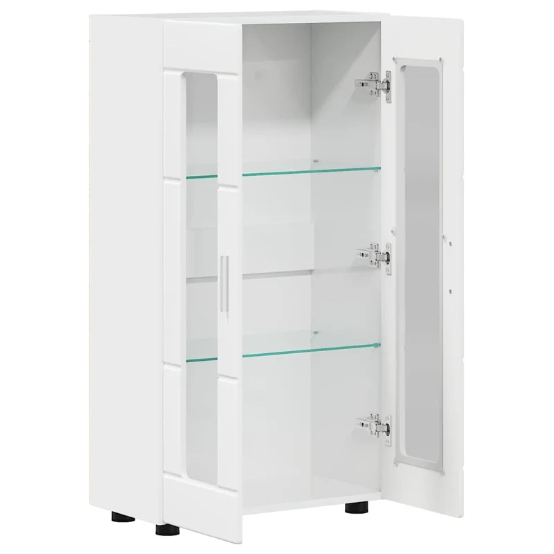 Vitrinenschrank mit Glastüren und 3 Fächern