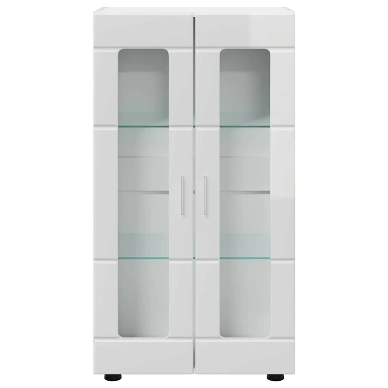 Vitrinenschrank mit Glastüren und 3 Fächern