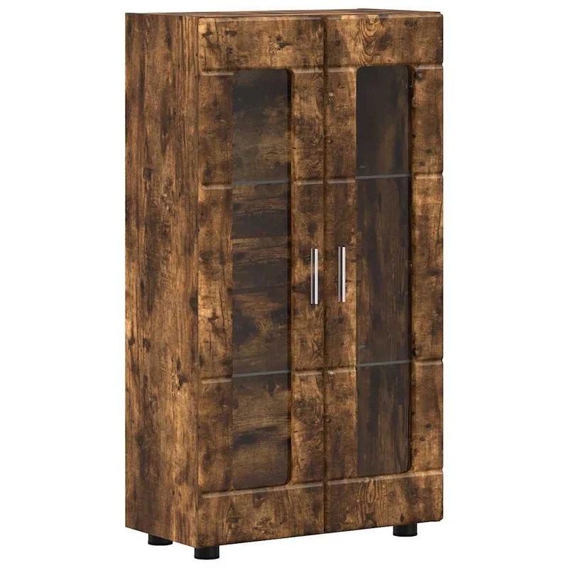 Vitrinenschrank mit Glastüren und 3 Fächern